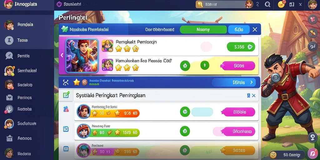 Berbagai karakter menarik untuk dipilih.