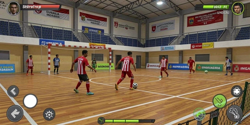 Screenshot menunjukkan grafis karakter yang detail dan menarik.