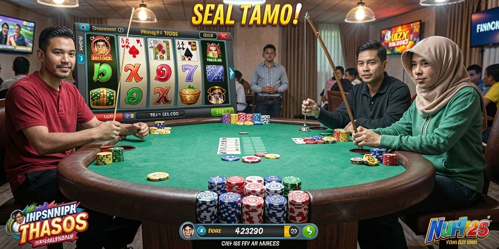 Berinteraksi dengan pemain lain di mode multiplayer.