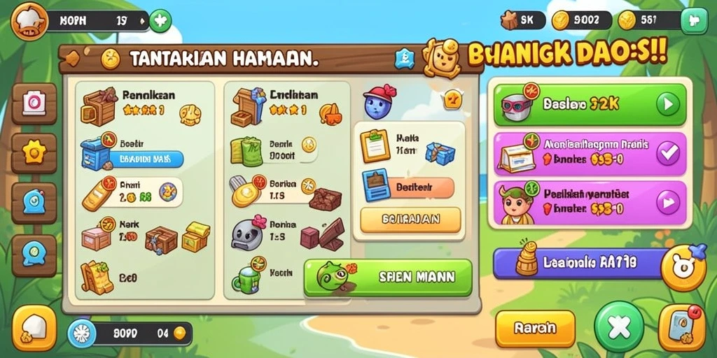 Tantangan harian yang seru dan menguntungkan.